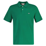 GANT Herren Poloshirt - REGULAR SHIELD, Kurzarm, Knopfleiste, Pique, Stickerei