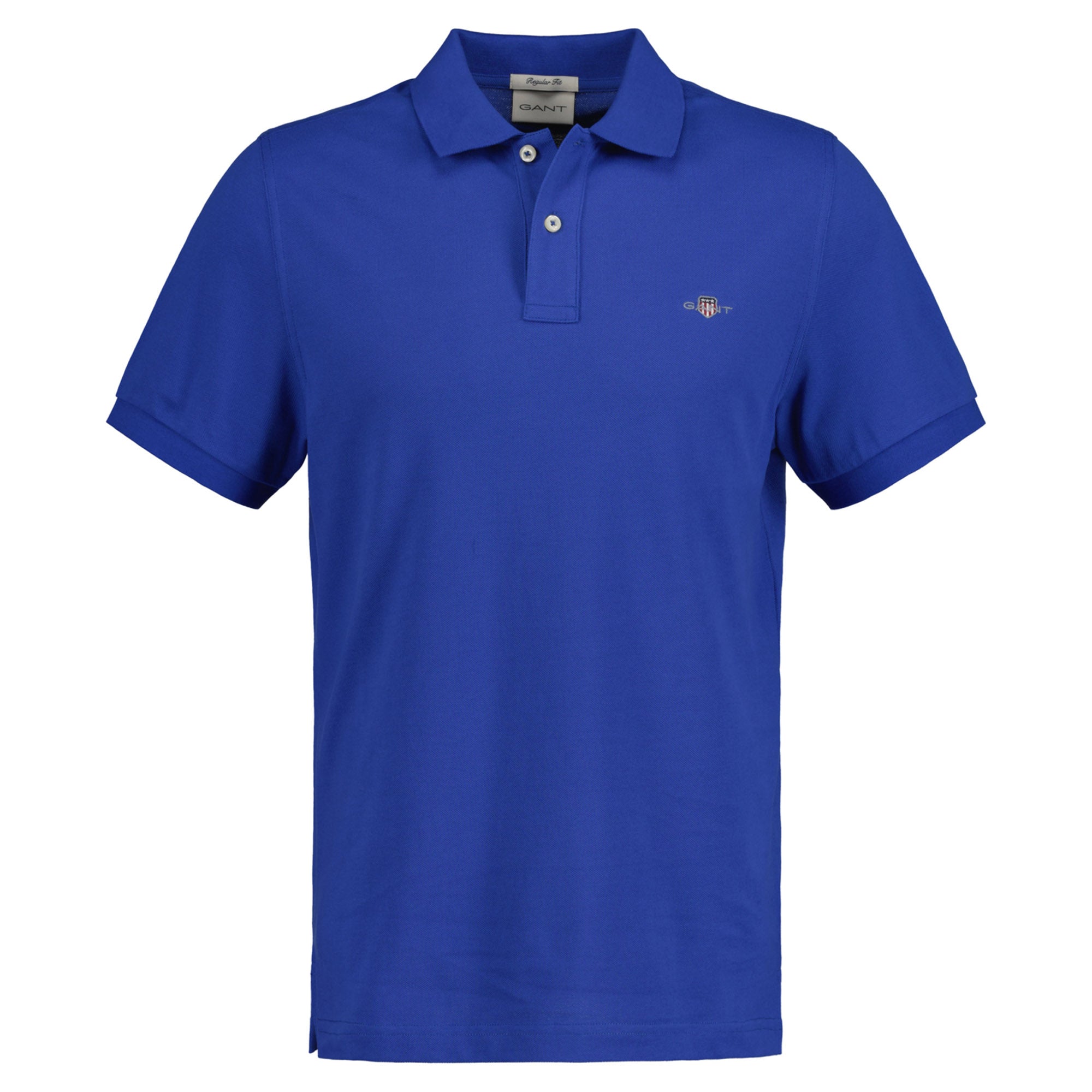 GANT Herren Poloshirt - REGULAR SHIELD, Kurzarm, Knopfleiste, Pique, Stickerei