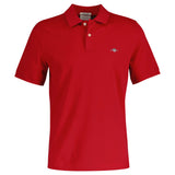 GANT Herren Poloshirt - REGULAR SHIELD, Kurzarm, Knopfleiste, Pique, Stickerei