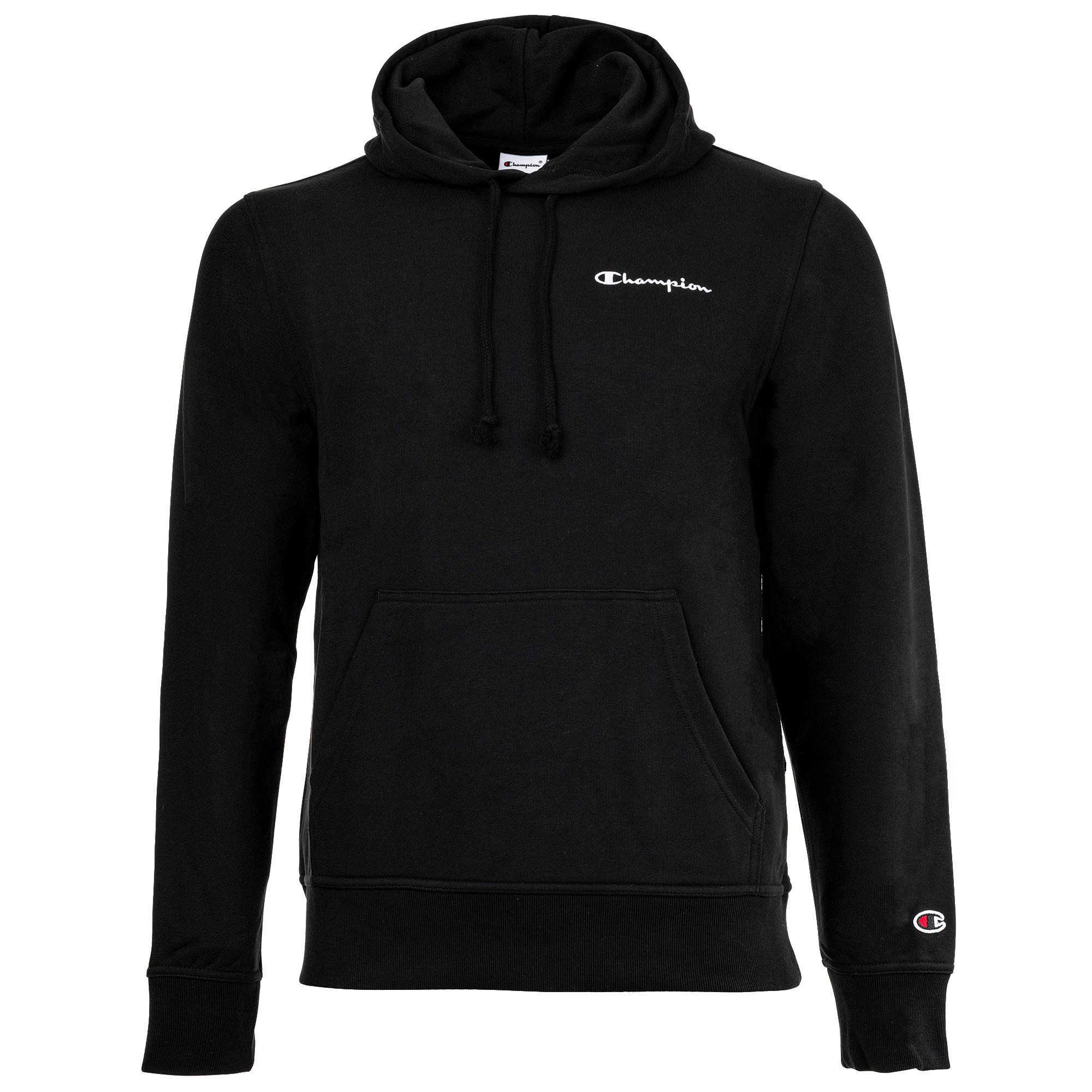 Champion Men Hoodie - Hooded sweatshirt, jumper, small logo, hood, plain colour
