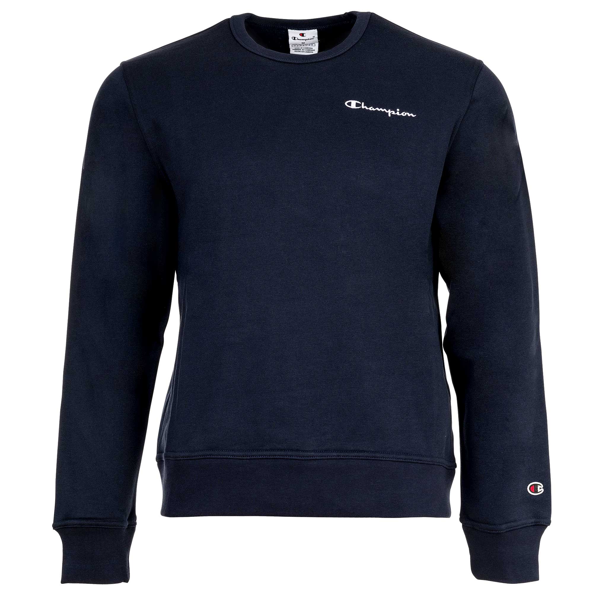 Champion Herren Sweatshirt - Heavy Soft Compact Fall Poly Fleece 310 Crewneck Sweatshirt, Logo, einfarbig