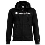 Champion Herren Sweatjacke - Basic Fleece 280 Full Zip Hoodie Sweatshirt, Logo, einfarbig