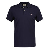 GANT Herren Poloshirt - SLIM SHIELD PIQUE POLO, Kurzarm, Knopfleiste, Logo