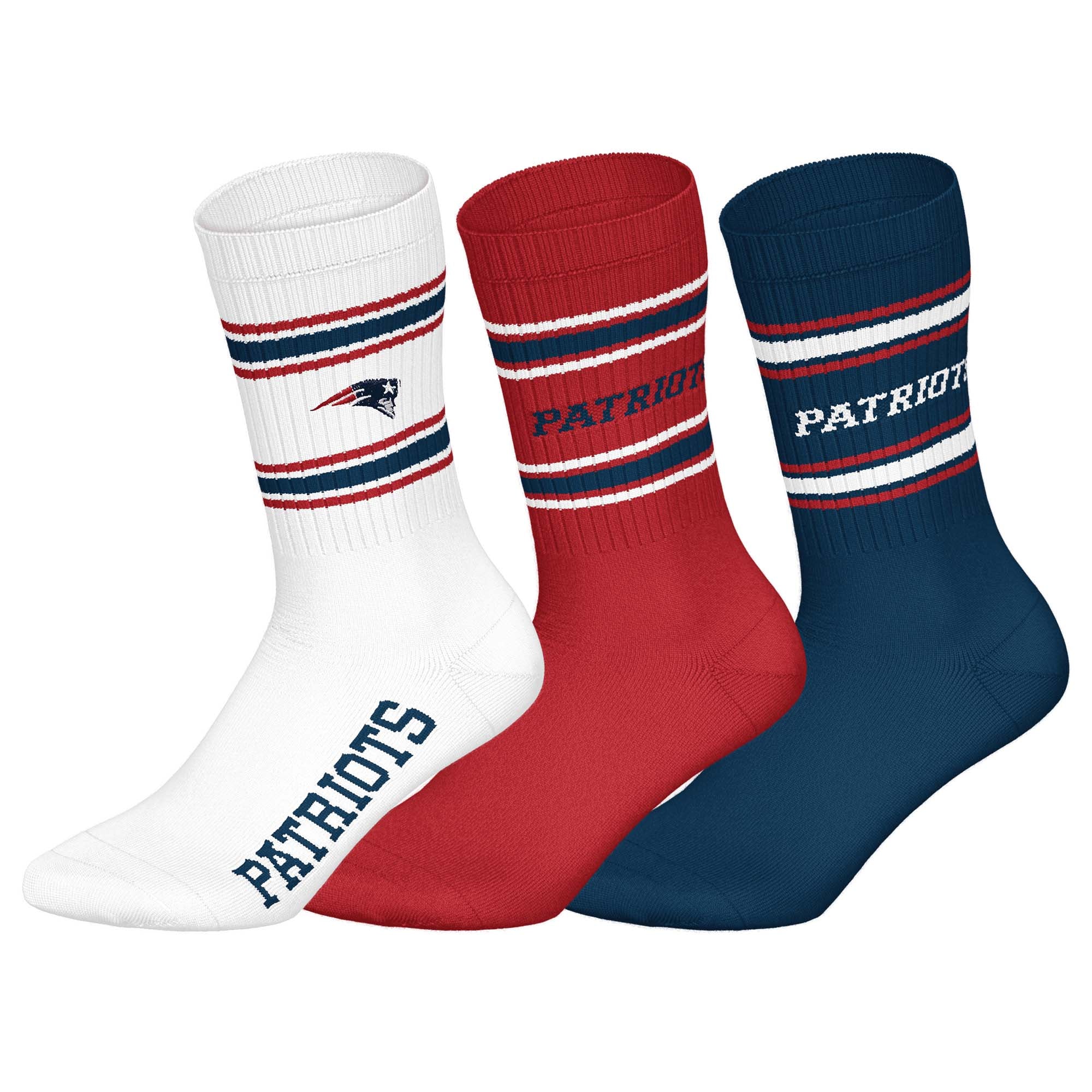 NFL Unisex Socken, 3er Pack - NFL Teams, 3Pack Crew Socks, Football, Logo, Baumwollmischung