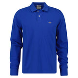 GANT Herren Poloshirt - REGULAR SHIELD LONGSLEEVE PIQUE RUGGER, Langarm, Logo