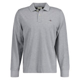 GANT Herren Poloshirt - REGULAR SHIELD LONGSLEEVE PIQUE RUGGER, Langarm, Logo