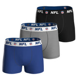 NFL Herren Boxershorts, 3er Pack - NFL Shield 3Pack Boxers, Baumwoll-Stretch, Logobund