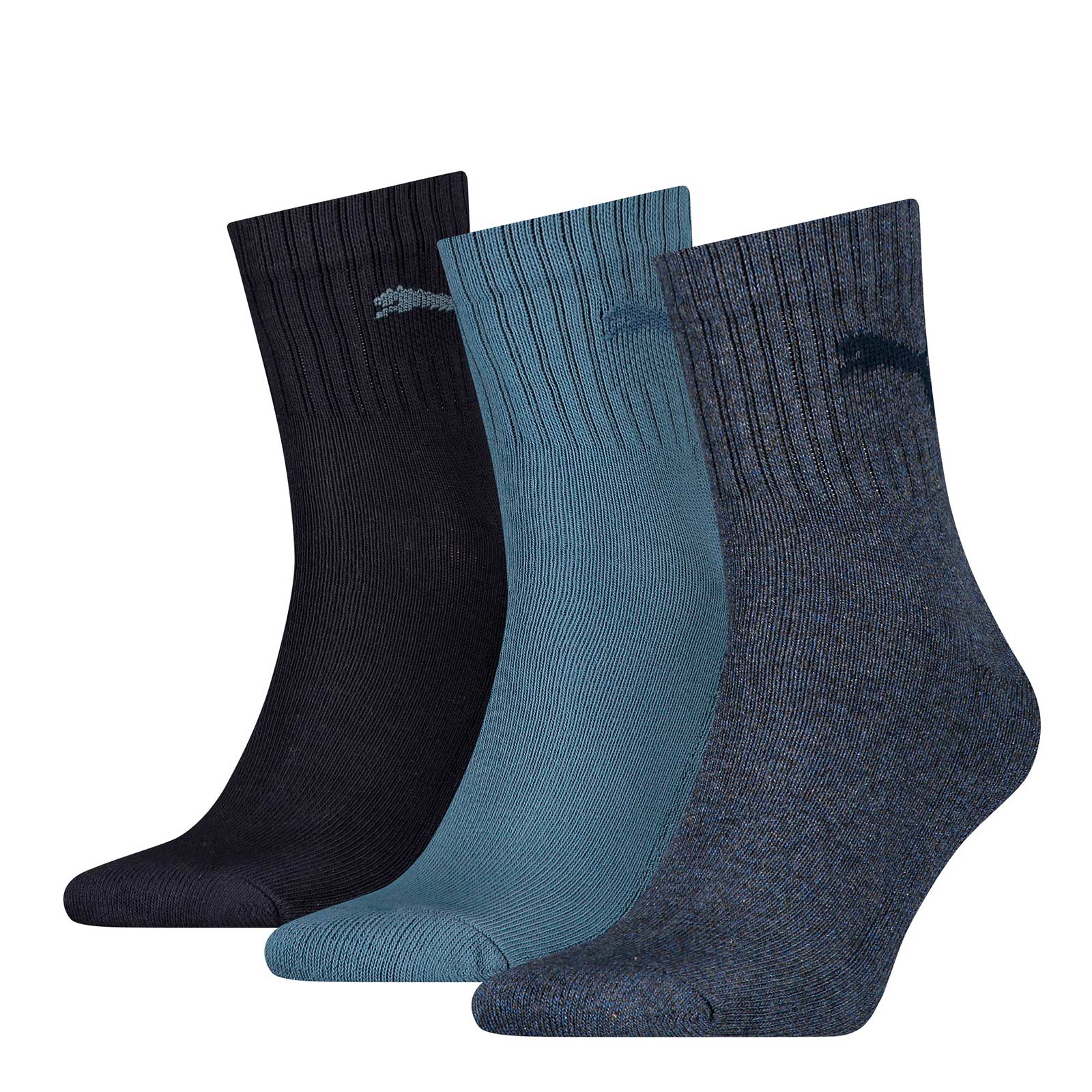 PUMA Unisex Sport Socks - Short Crew Socks, Tennis Socks, plain
