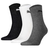 PUMA Unisex Sportsocken, 3 Paar - Short Crew Socks, Tennissocken, einfarbig