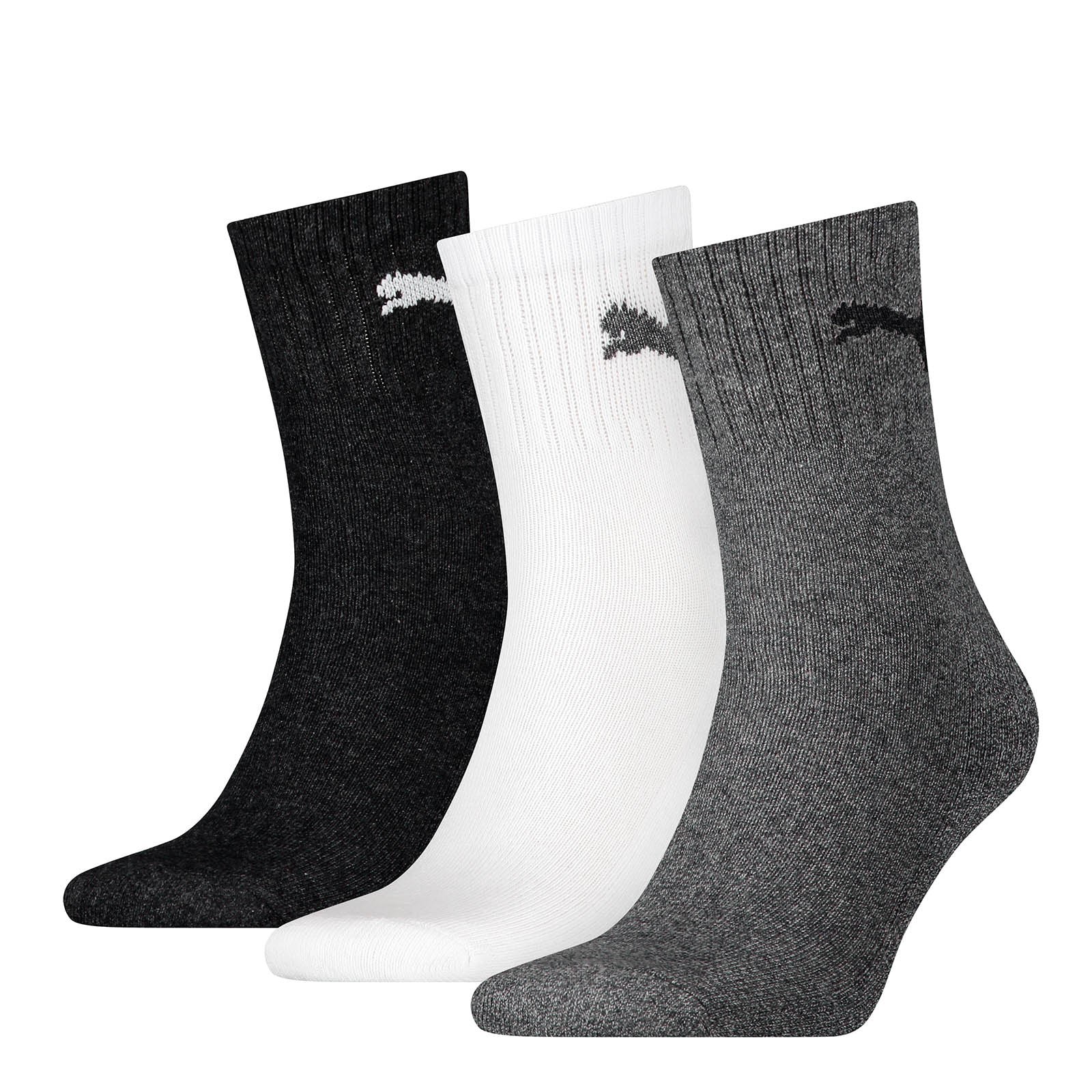 PUMA Unisex Sport Socks - Short Crew Socks, Tennis Socks, plain