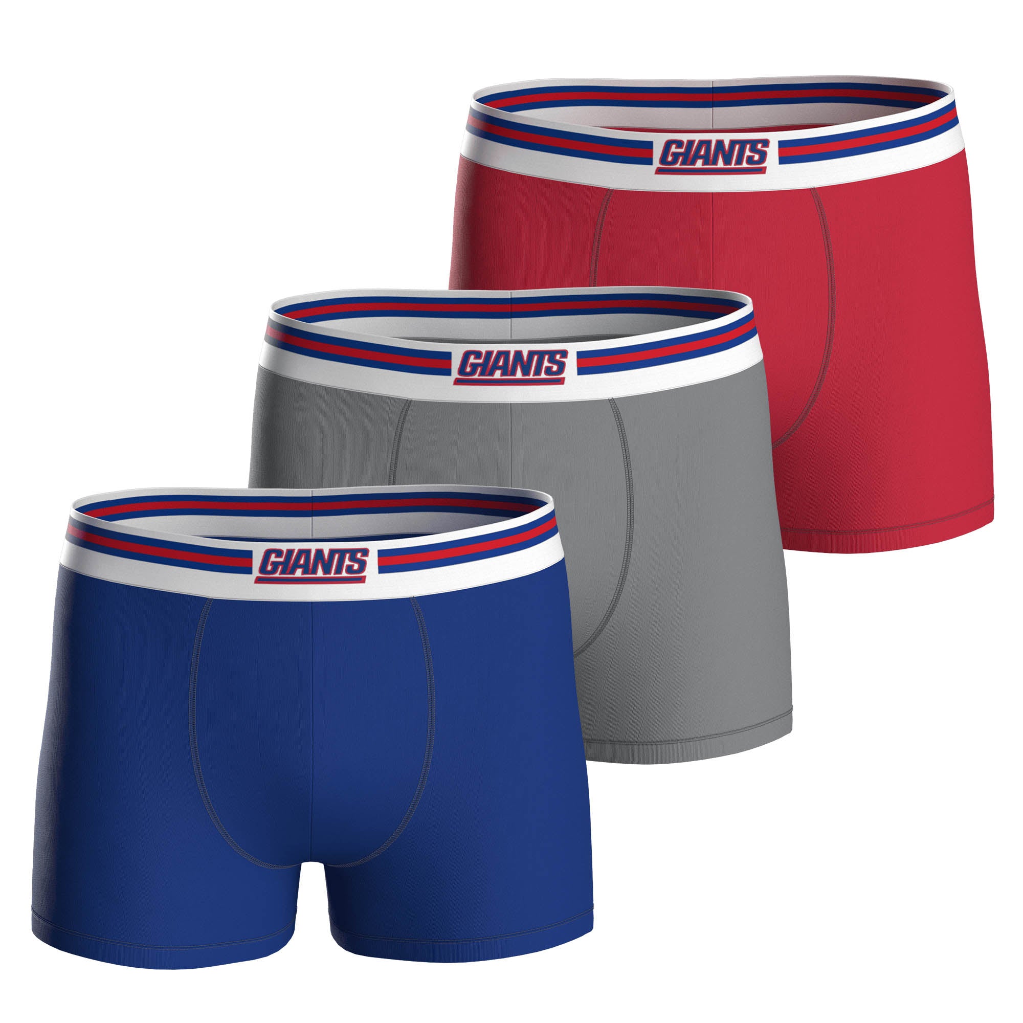 NFL Herren Boxershorts, 3er Pack - NFL Teams, Boxers, Football, Logo, Baumwollmischung