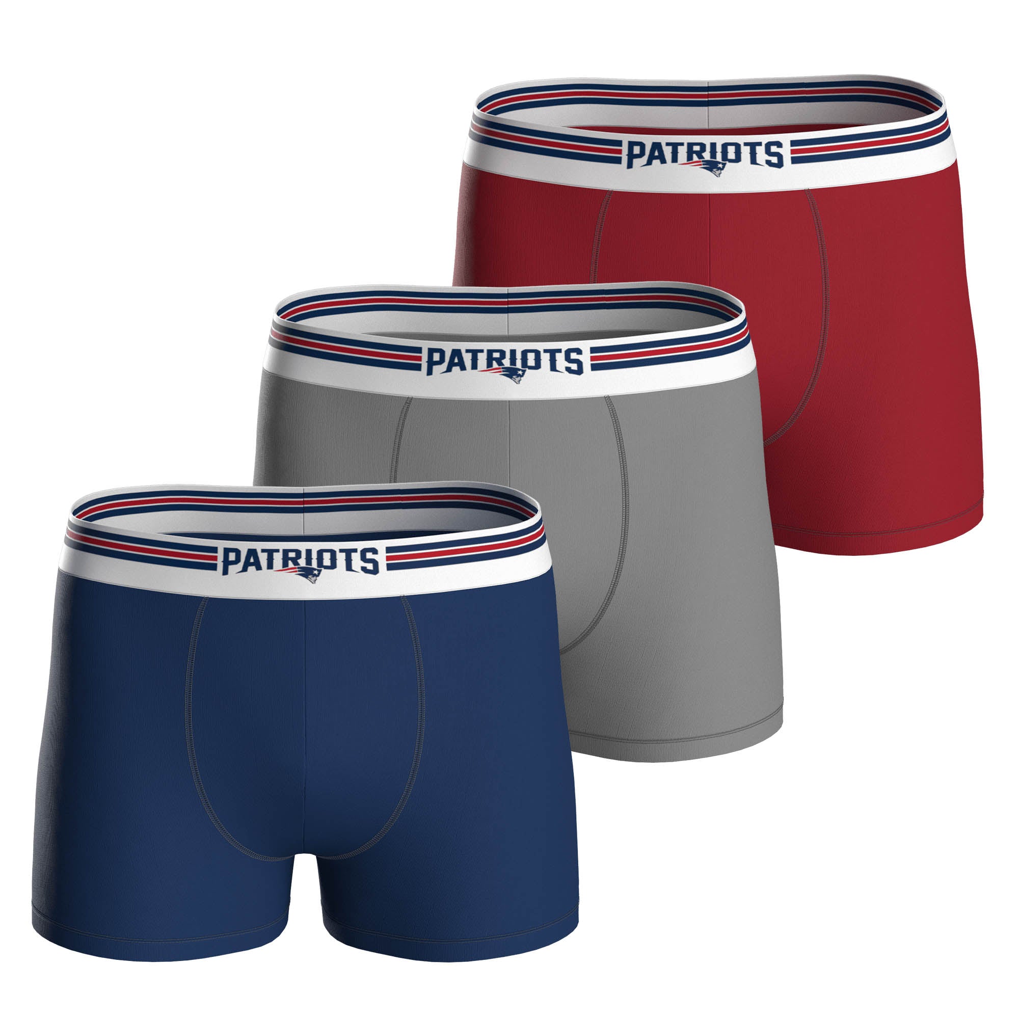 NFL Herren Boxershorts, 3er Pack - NFL Teams, Boxers, Football, Logo, Baumwollmischung
