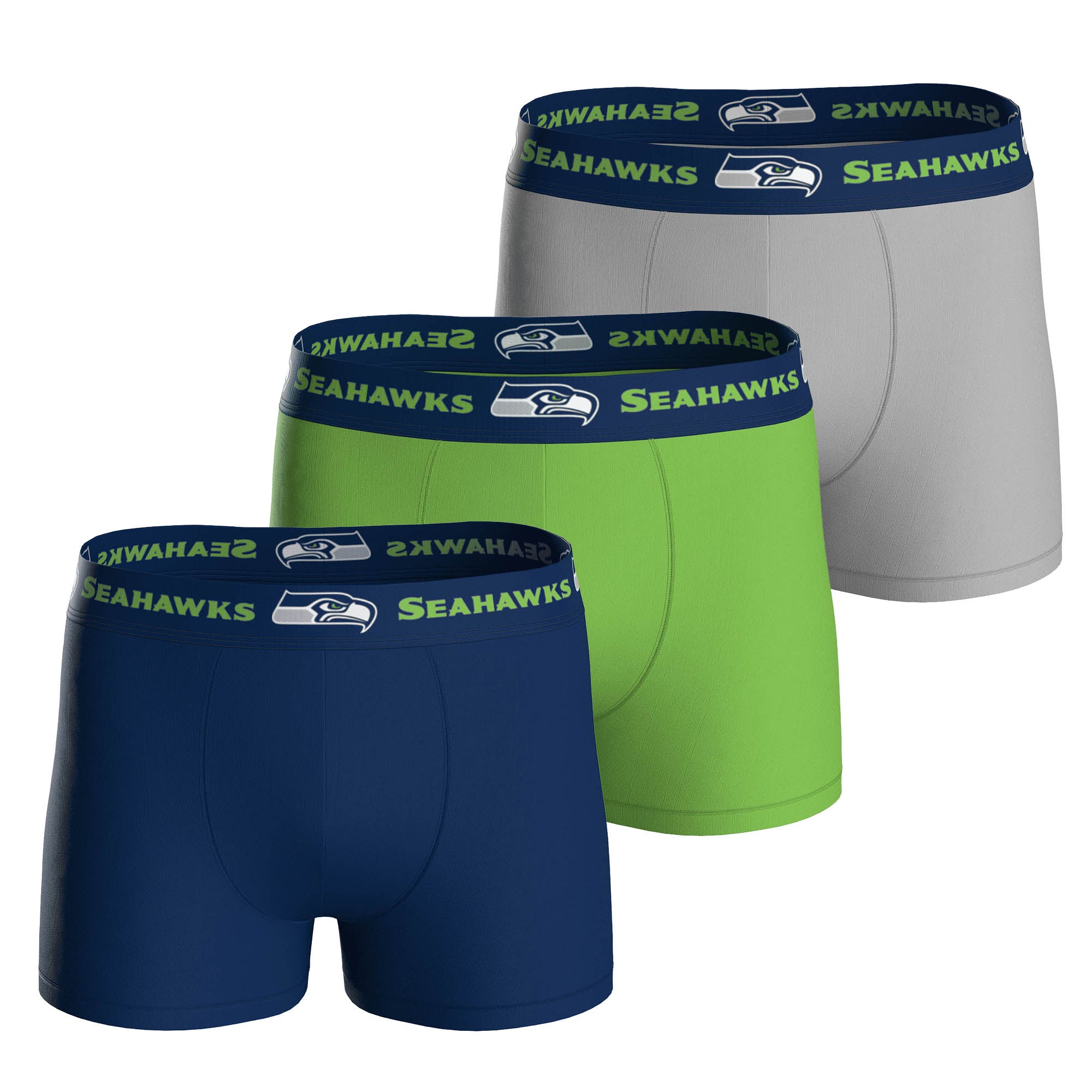 NFL Herren Boxershorts, 3er Pack - NFL Teams, Boxers, Football, Logo, Baumwollmischung