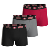 NFL Herren Boxershorts, 3er Pack - NFL Teams, Boxers, Football, Logo, Baumwollmischung