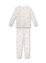 Sanetta Girls Pajamas - Nightwear, Pajamas, Organic Cotton, Leaves, Round Neck, long