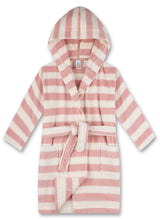 Sanetta Girls Bathrobe - Swimwear, Cotton, Hood, Pocket, Stripes