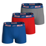 NFL Herren Boxershorts, 3er Pack - NFL Teams, Boxers, Football, Logo, Baumwollmischung