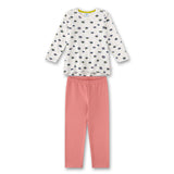 Sanetta girls' pyjamas, 2-piece set - long, pyjamas, organic cotton, motif