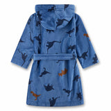 Sanetta Boys‘ Bathrobe - kids, swimwear, cotton, hood, pockets, motif