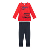 Sanetta Boys Pyjamas, Long - Kids, Fire Brigade, Single Jersey
