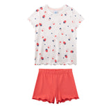 Sanetta Girls Pyjamas, short - Kids, strawberries, pyjamas, single jersey