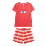 Sanetta Girls Pyjamas, short - Kids, strawberry, terry cloth, pyjamas
