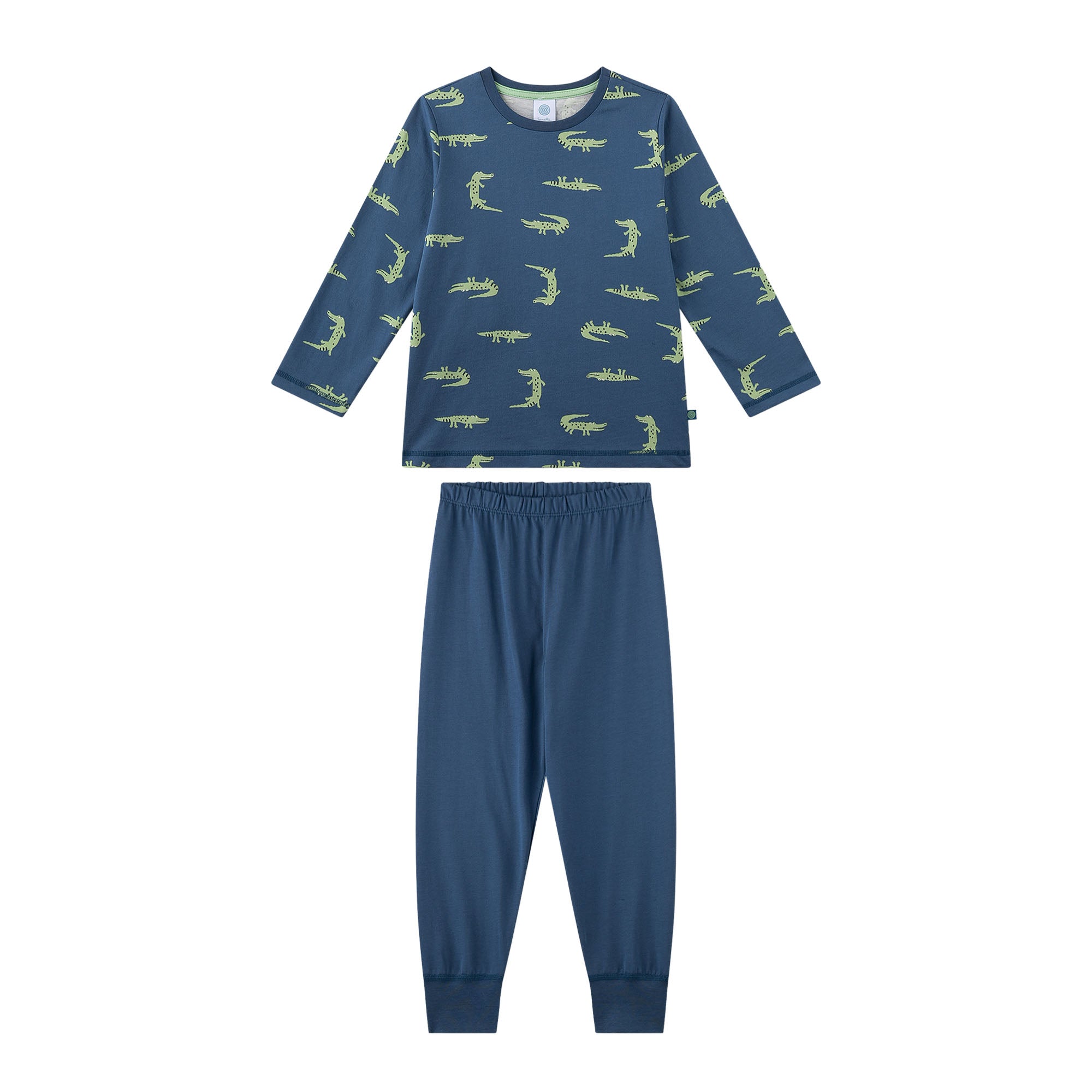 Sanetta Boys Pyjamas, Long - Kids, Crocodile, Pyjamas, Single Jersey