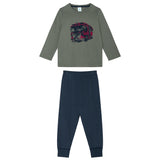 Sanetta Boys Long Pyjamas - Kids, Fire Engine, Single Jersey, Pyjama Set