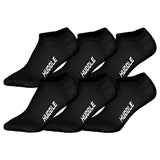 HUDDLE Unisex Sneaker Socks, 6-Pack - Basic, Logo, Sneaker, Sports Socks, Solid Color
