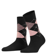 Burlington Damen Socken WHITBY - Kurzstrumpf, Rautenmuster, Onesize, 36-41