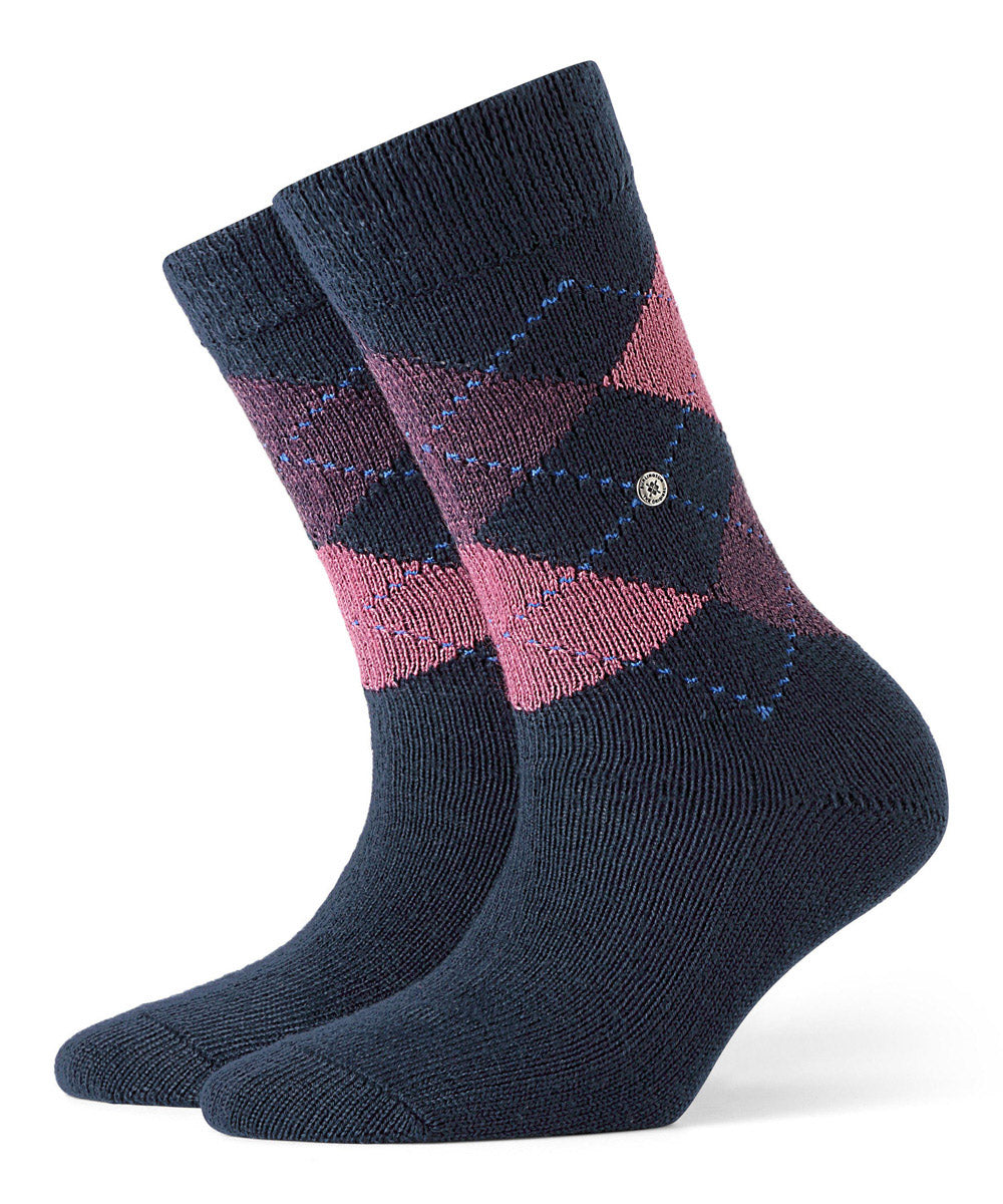 Burlington Damen Socken WHITBY - Kurzstrumpf, Rautenmuster, Onesize, 36-41