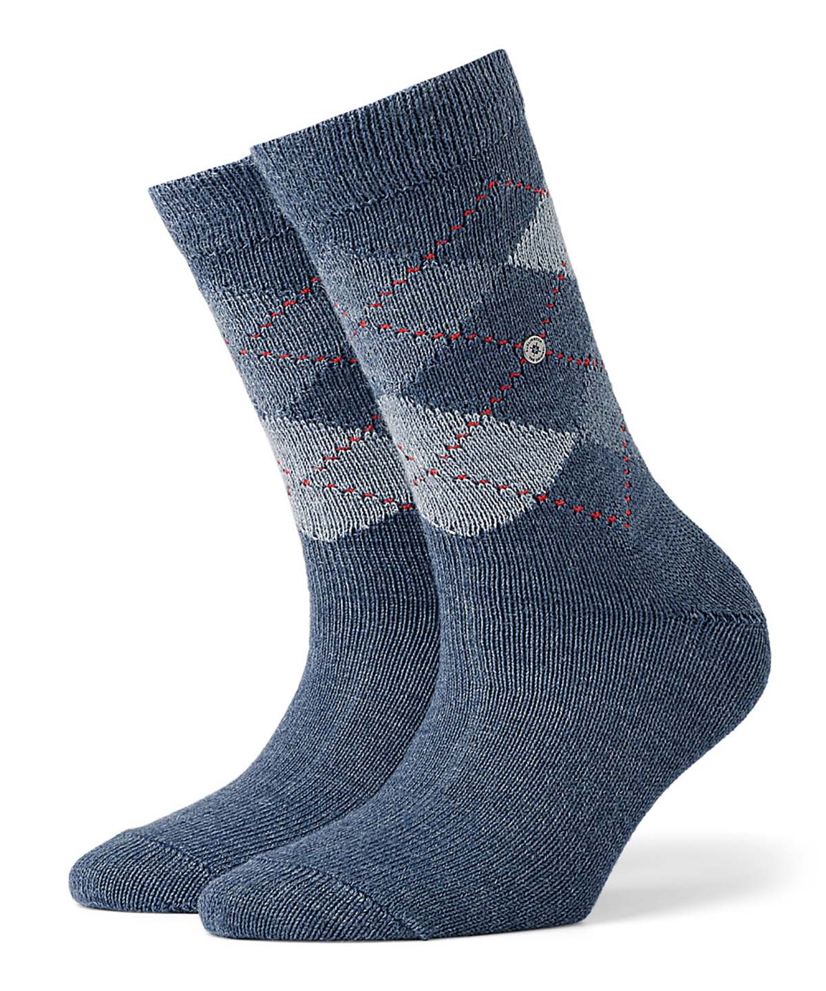 Burlington Damen Socken WHITBY - Kurzstrumpf, Rautenmuster, Onesize, 36-41