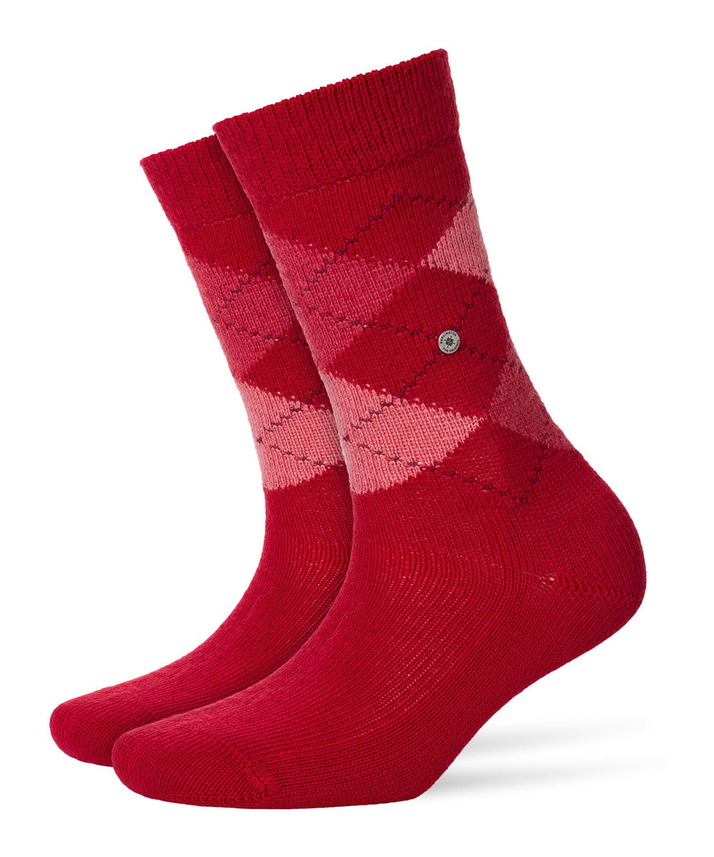 Burlington Damen Socken WHITBY - Kurzstrumpf, Rautenmuster, Onesize, 36-41