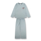 Sanetta Girls pyjamas, long - teens, slogan print, single jersey