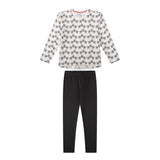 Sanetta Girls Pyjamas, long - teens, stars, pyjamas, single jersey