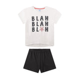 Sanetta Girls Pyjamas, short - Teens, Blah, Shorty, single jersey, cotton
