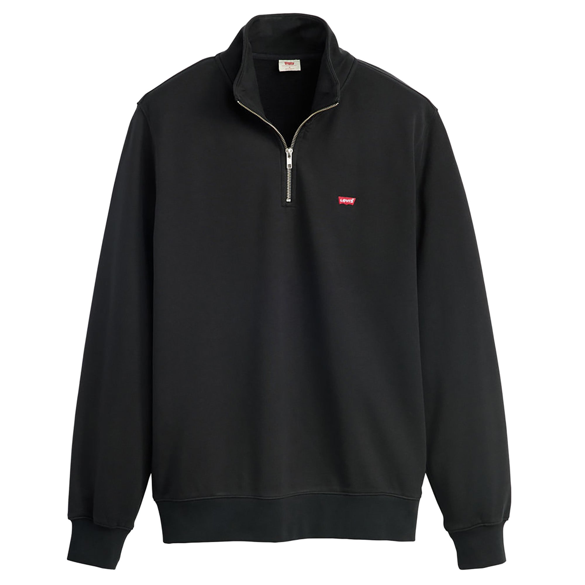 Levi's Men's Sweatshirt with Zip Collar - Original Housemark 1/4 Zip, Stand Collar, Cotton