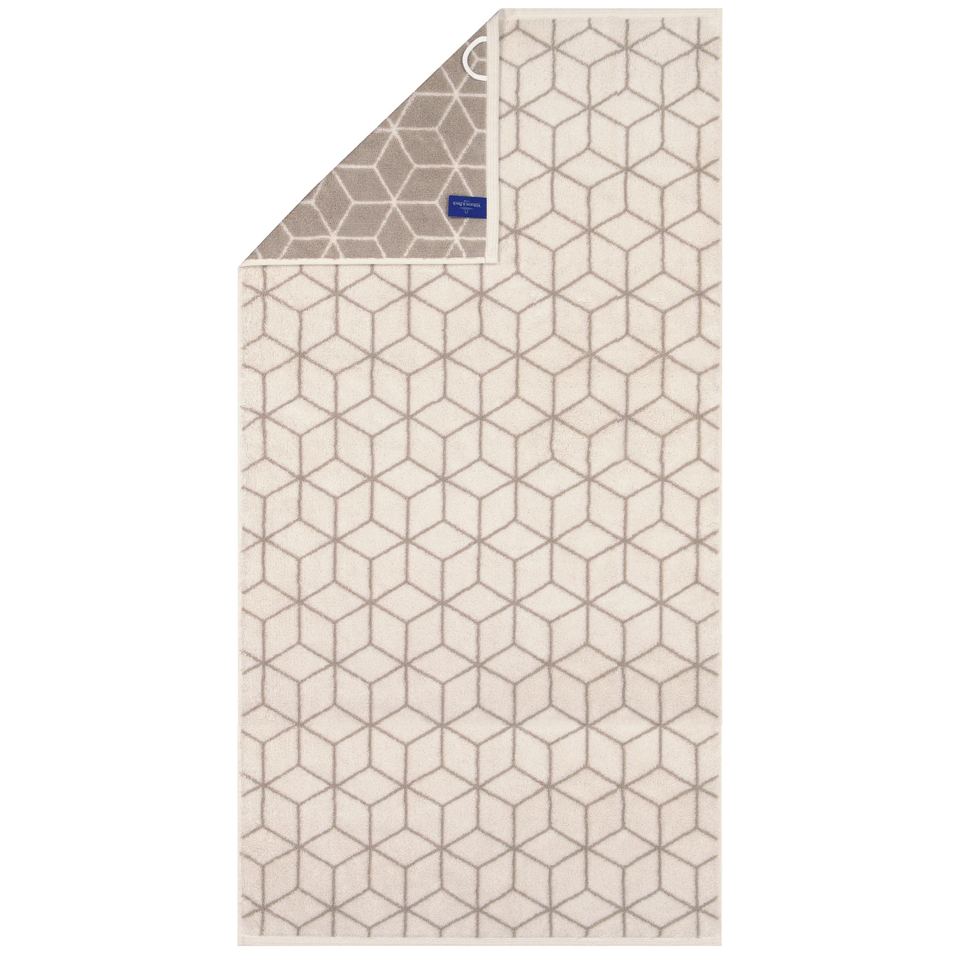 Villeroy & Boch Duschtuch - Carré, Walkfrottier, gemustert, Handtuch, Baumwolle
