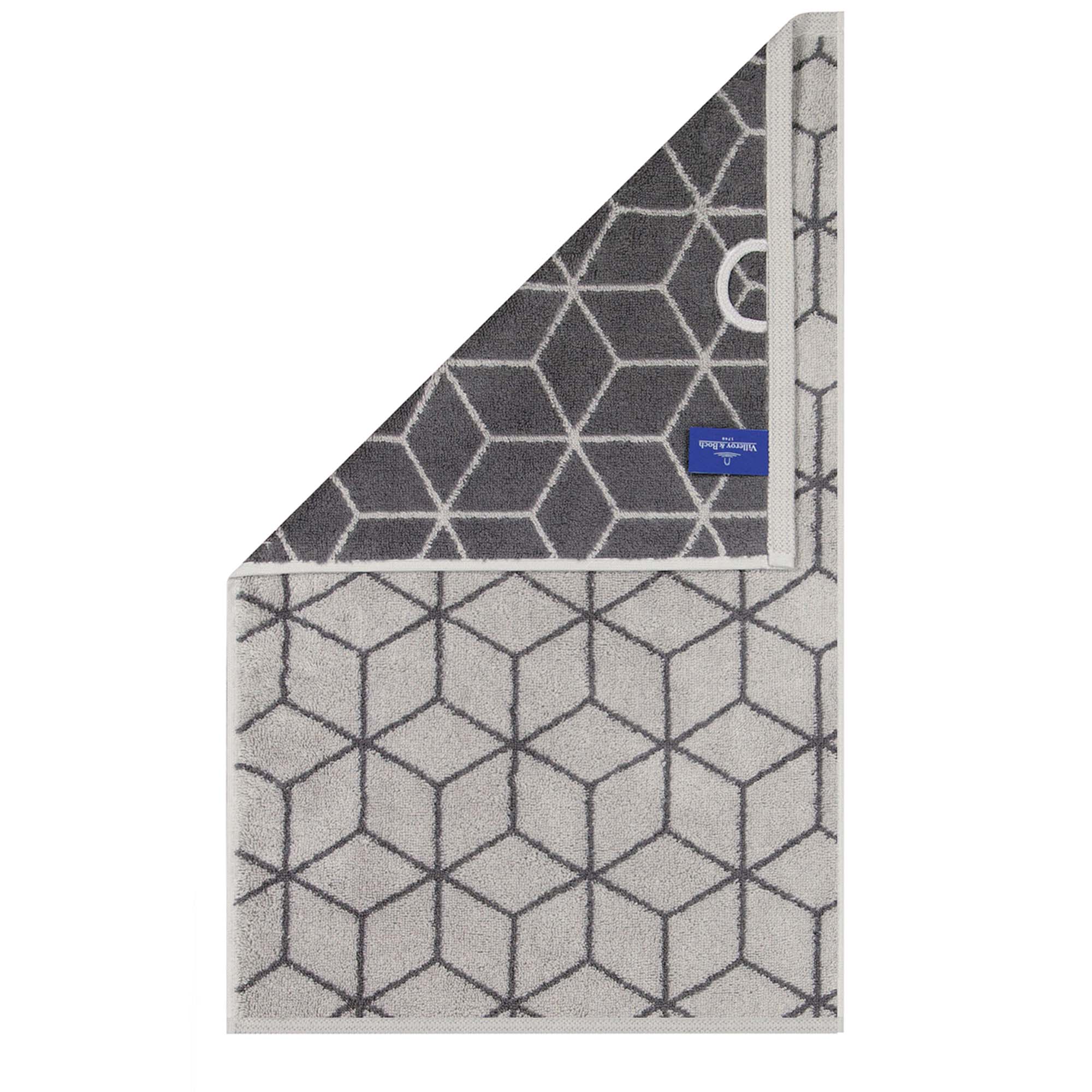 Villeroy & Boch Gästetuch - Carré, Walkfrottier, gemustert, Handtuch, Baumwolle
