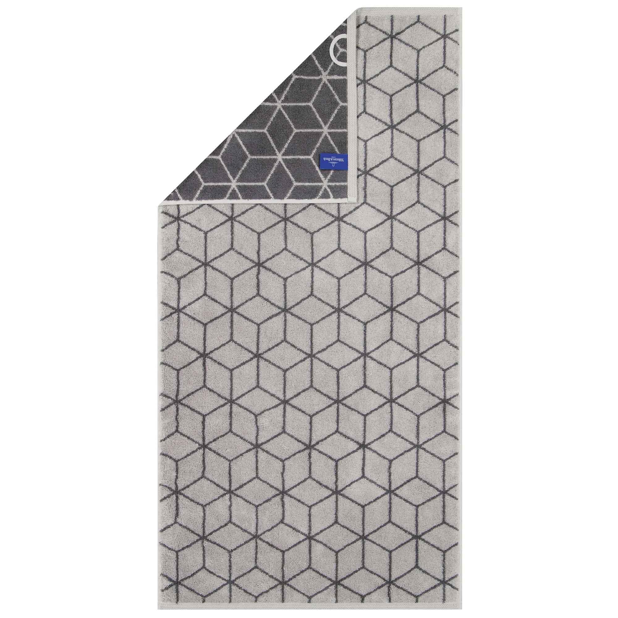 Villeroy & Boch Handtuch - Carré, Walkfrottier, gemustert, Handtuch, Baumwolle