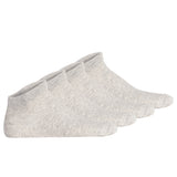Von Jungfeld unisex sneaker socks, pack of 4 - Essentials Sneaker, single-coloured
