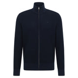 MUSTANG Men’s Knitted Cardigan - Escondido, Stand-Up Collar, Zip, Regular Fit, Cotton