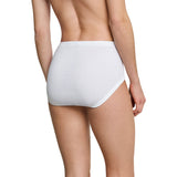 SCHIESSER Damen 4er Pack Taillenslips - Classic Essentials Maxi Slip Feinripp - Weiß – 2/2