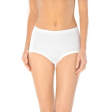SCHIESSER Damen 4er Pack Taillenslips - Classic Essentials Maxi Slip Feinripp - Weiß – 1/2