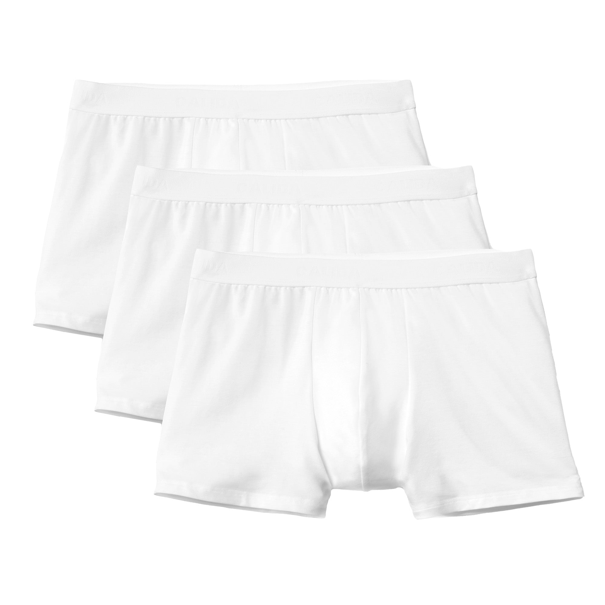 CALIDA Herren Boxershorts, 3er Pack - Natural Benefit, Elastikbund, Single Jersey