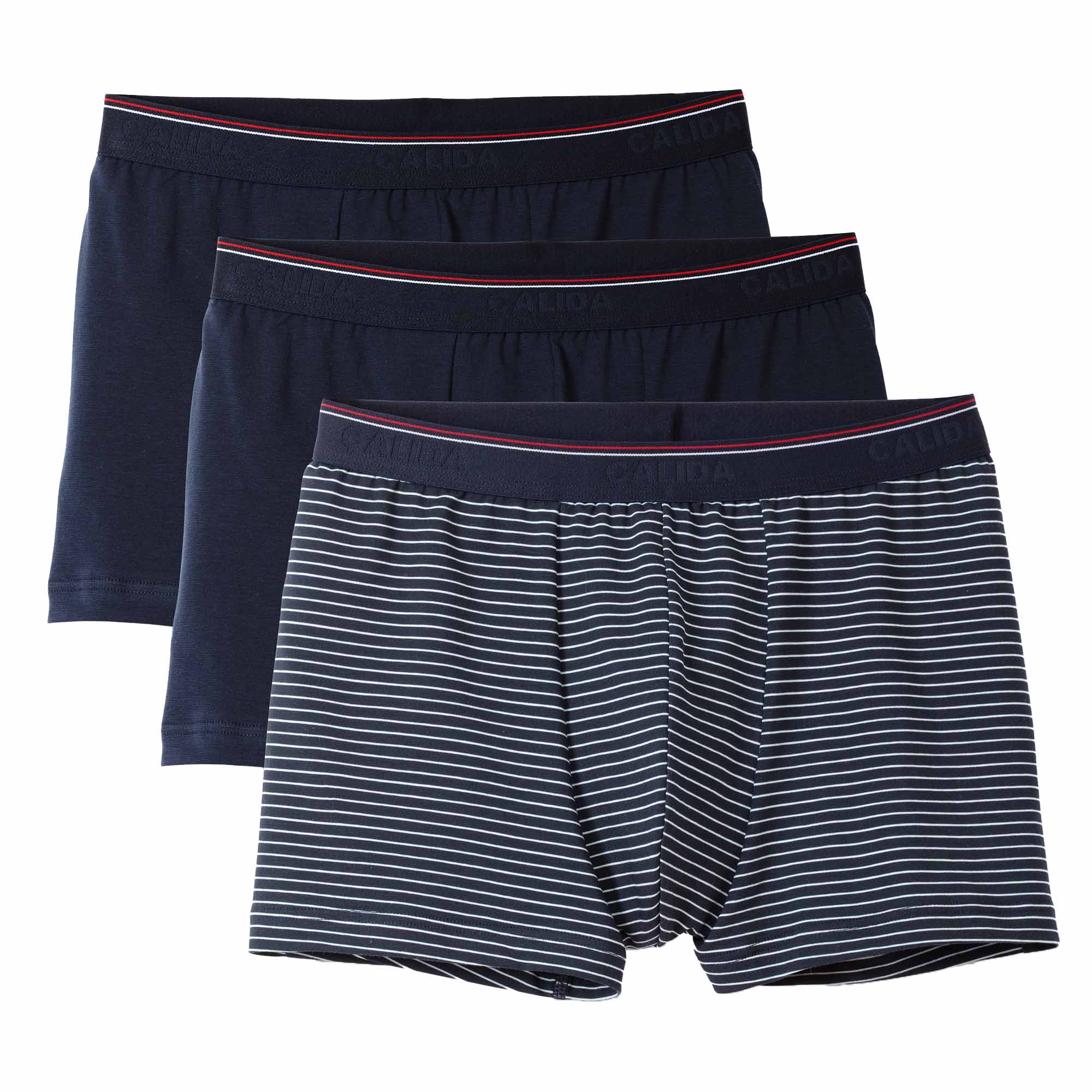 CALIDA Herren Boxershorts, 3er Pack - Natural Benefit, Elastikbund, Single Jersey