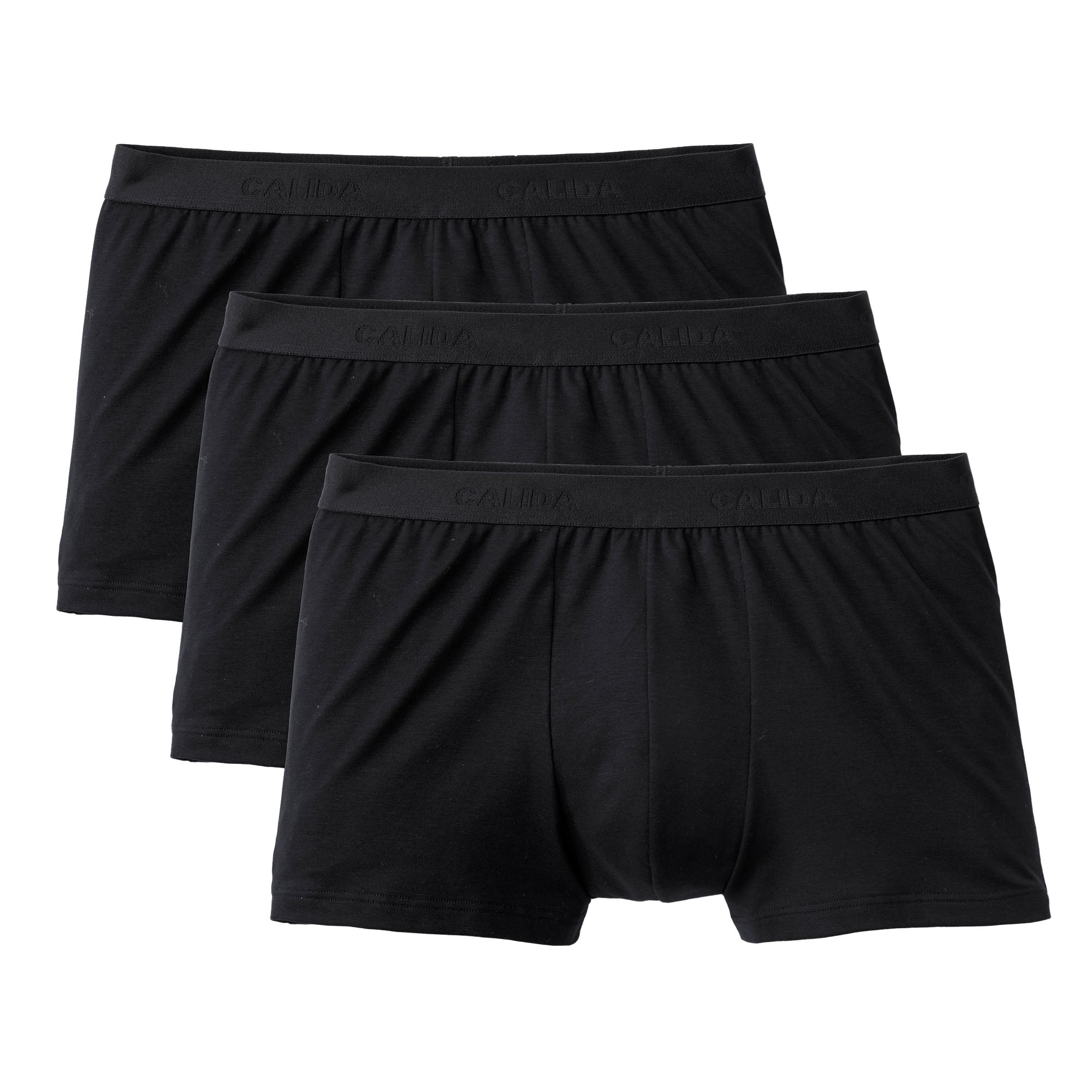 CALIDA Herren Boxershorts, 3er Pack - Natural Benefit, Elastikbund, Single Jersey