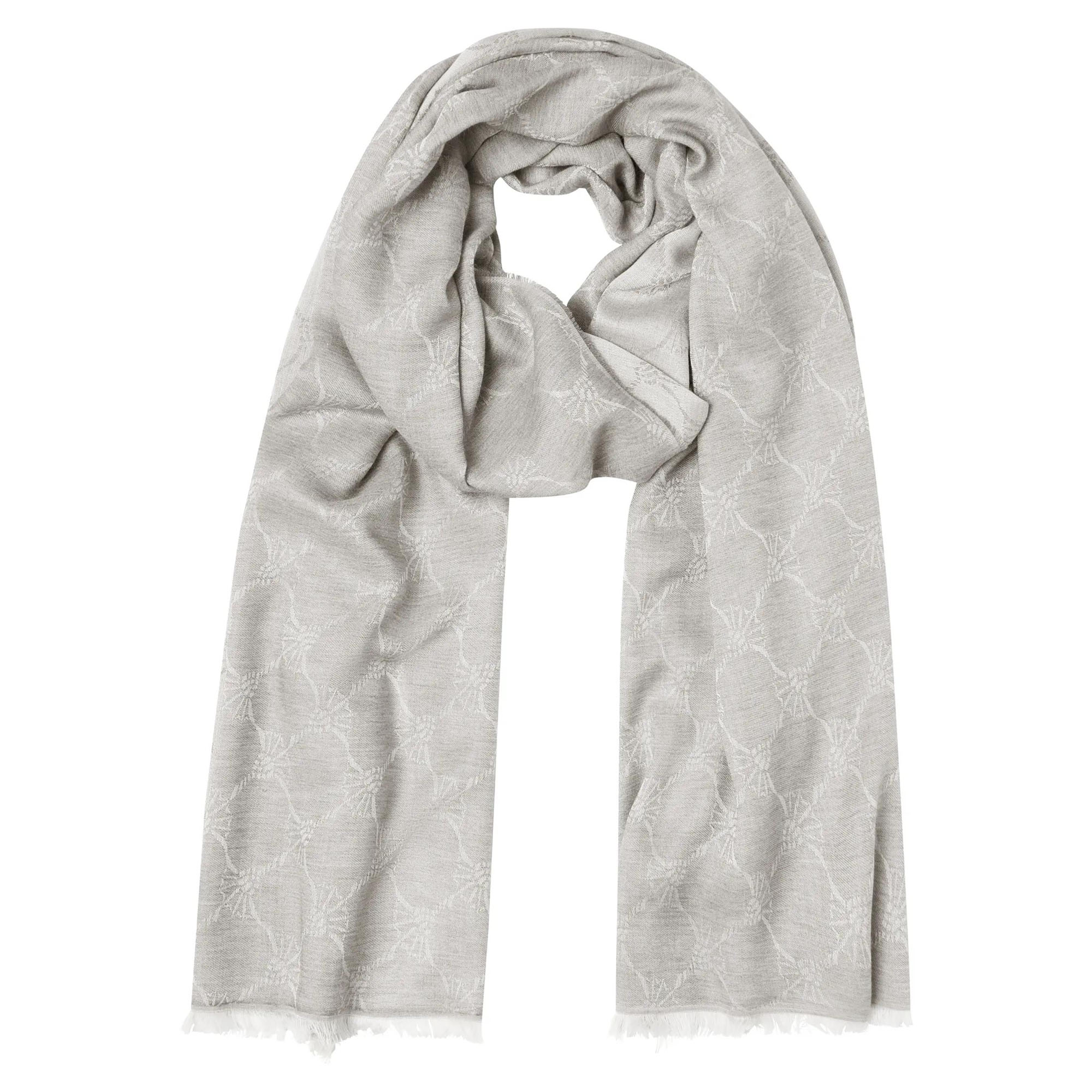 JOOP! men's scarf - Ferdis, reversible scarf, cornflower, logo
