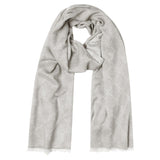 JOOP! men's scarf - Ferdis, reversible scarf, cornflower, logo
