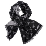 JOOP! men's scarf with modal and wool - Feris, woven scarf, cornflower, 180x40cm